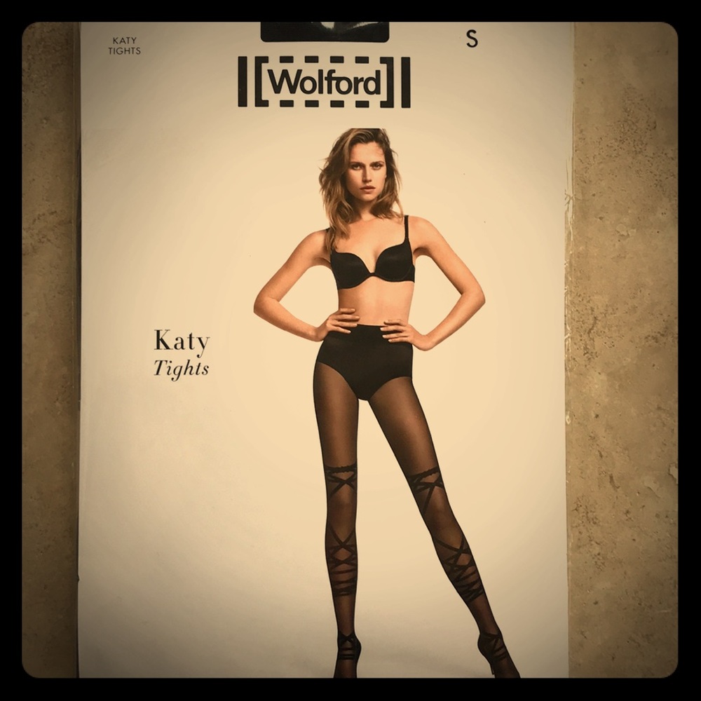 NEW Wolford - HOT Katy Tights- Small, Black